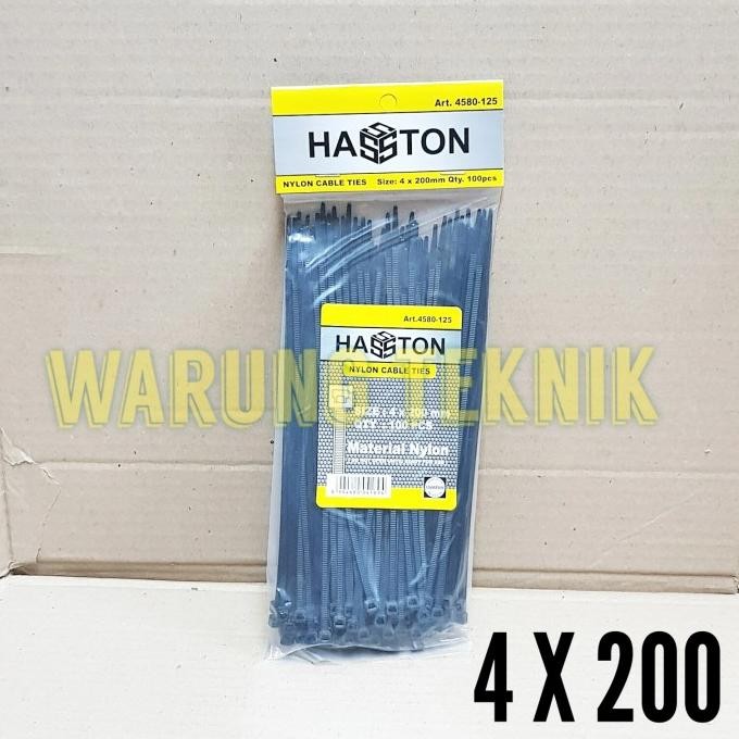 

Hasston Nylon Cable Tie Ties Kabel Tis Hitam 4 X 200 Mm 4580-125 Diskon