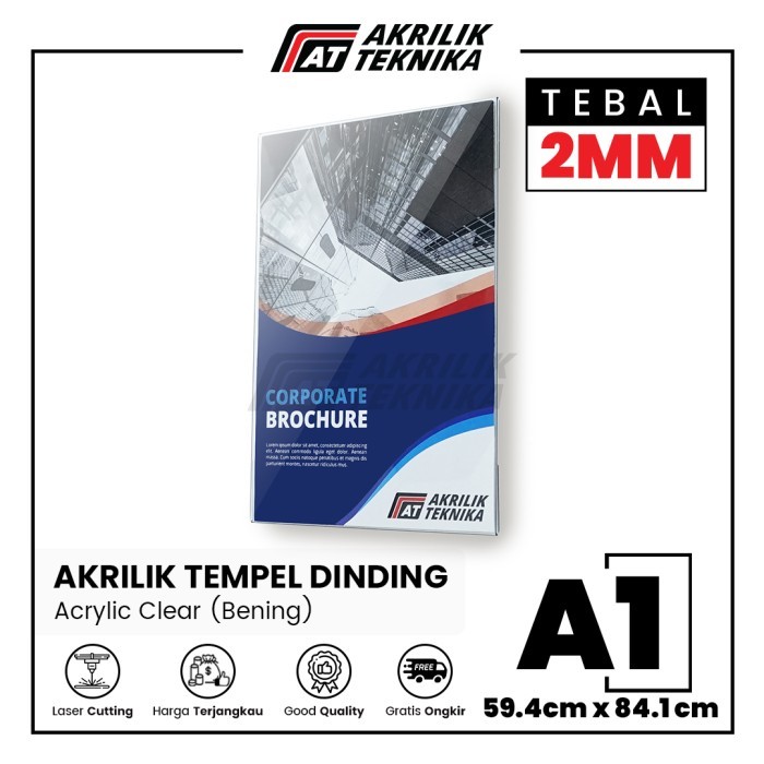 

HARGA DISC - TEMPAT BROSUR AKRILIK / AKRILIK TEMPEL / SIGN HOLDER AKRILIK A1