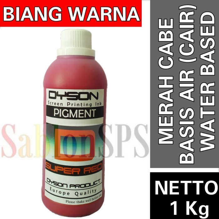 

TERBARU - BIANG WARNA MERAH 1kg CAT SABLON