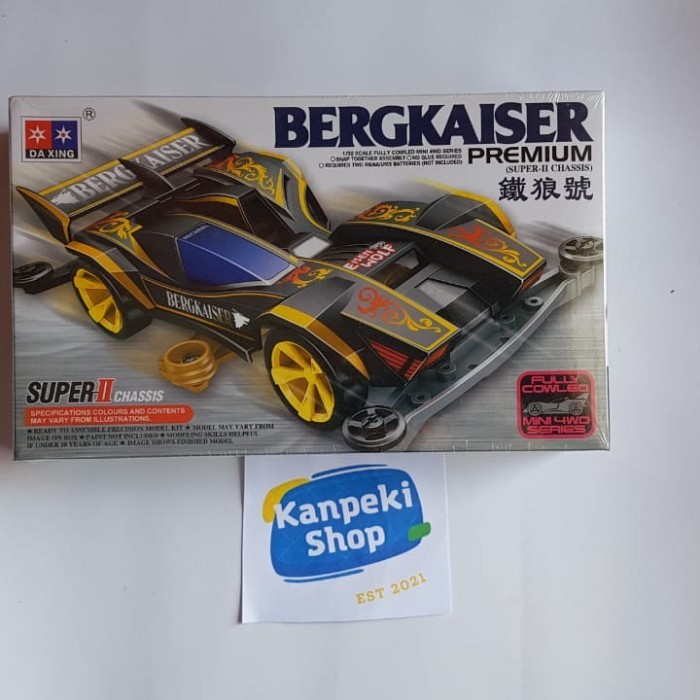 Rep. Tamiya Mini4wd Merk DAXING BERGKAISER PREMIUM SUPER II CHASSIS