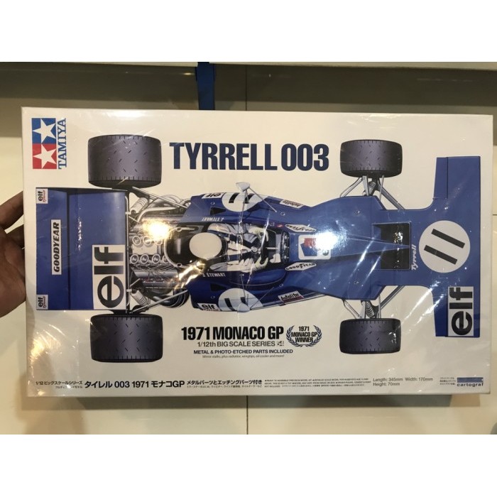 TAMIYA F1 TYRELL 003 1/12 big scale series - Tamiya Model Kit