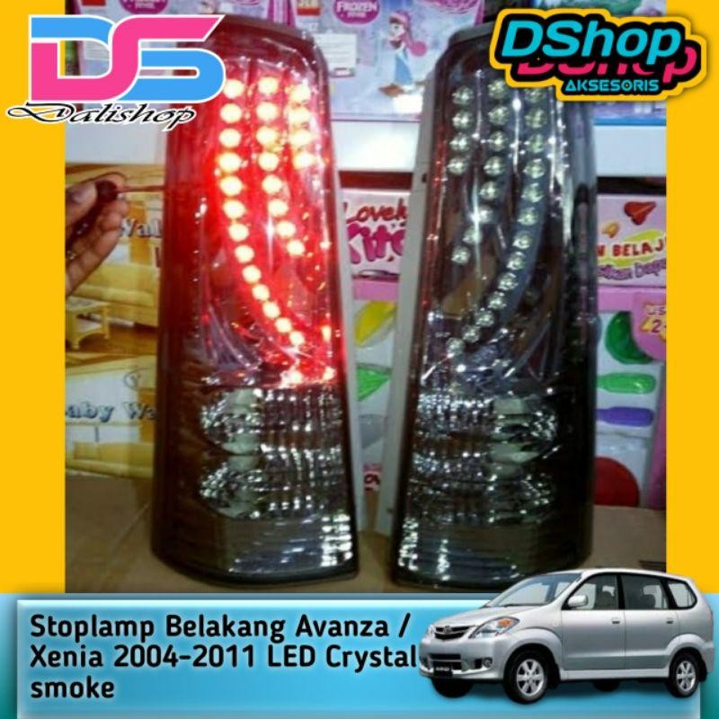 Stoplamp Belakang Xenia Avanza 2004-2011 Led Crystal Smoke