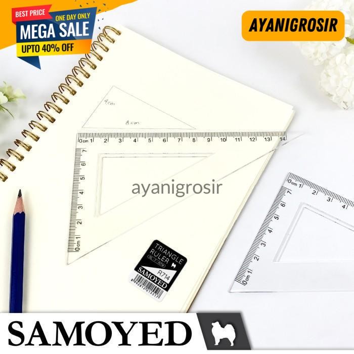 

TERHITS PENGGARIS SEGITIGA / TRIANGLE RULER SAMOYED RL-F BY AYANI GROSIR !!