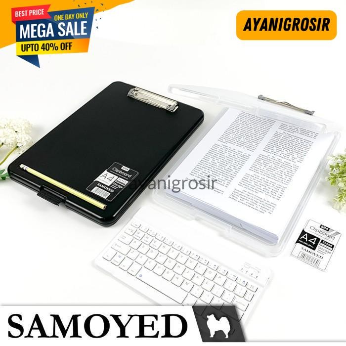 

CUCI GUDANG PAPANKLIP / JALAN / UJIAN / CLIPBOARD STORAGE A4 SAMOYED CLBD-SR4 BY AYANI GROSIR !!