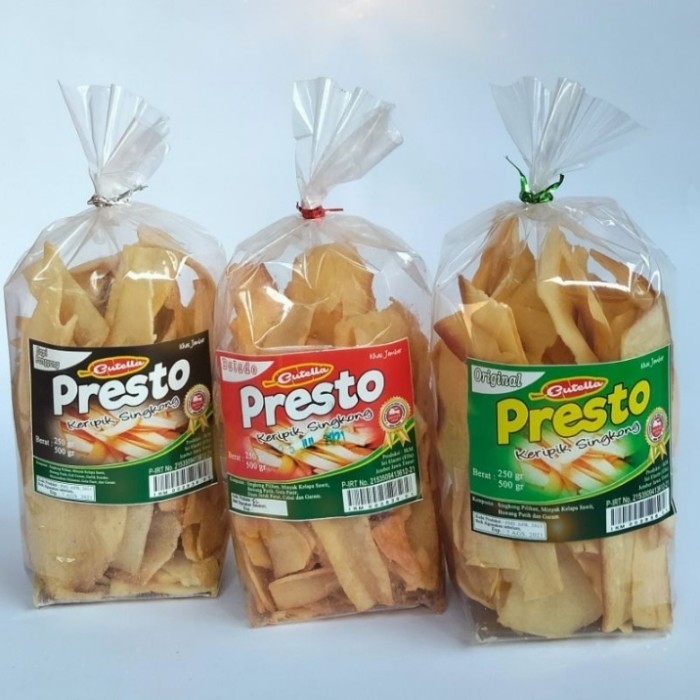 

BERGARANSI Keripik Singkong Presto - Kripik Singkong Cutella Aneka rasa 250gr