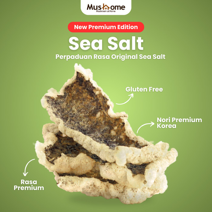 

TERMURAH Keripik Korean Seaweed - Mushome Chips - Kaya Serat &SumberProtein - Gluten Free - Rasa Sea