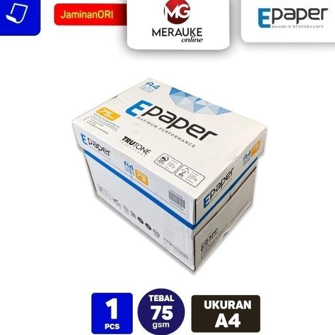 

Sale Kertas Hvs A4 75 Gsm Per-Karton (1 Karton Isi 5 Rim)