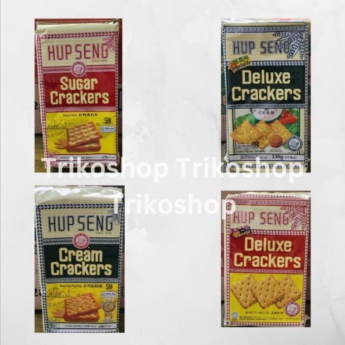 

CUCI GUDANG Biskuit Hup Seng Crackers Sugar Manis/Cream Asin/Cheese Keju/Vegetable