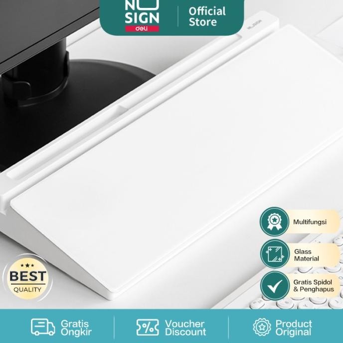 

Nusign Papan Jalan Alas Ujian Kaca /Exam Glass Board 46 cm Multifungsi White NS124 P88L
