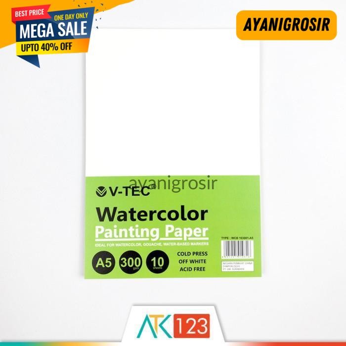 

PALING MURAH KERTAS CAT AIR / WATERCOLOR PAINTING PAPER A5 V-TEC BY AYANI GROSIR !!