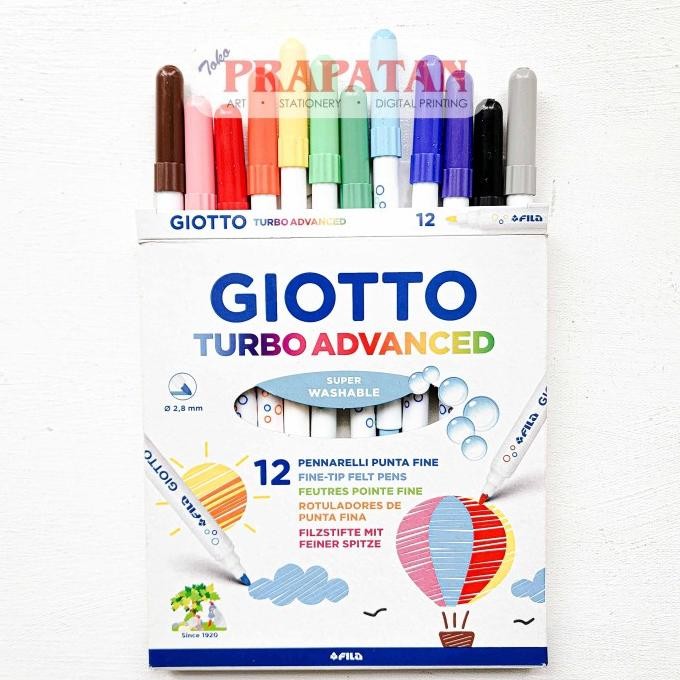 

Premium Quality Giotto Turbo Advanced Fine Tip Felt Pens | Pena Warna