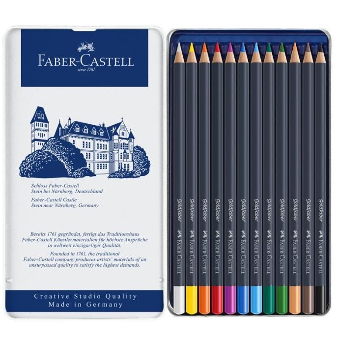 

Premium Pensil Warna Faber Castell Goldfaber Tin Case | Color Pencil | Creative Studio