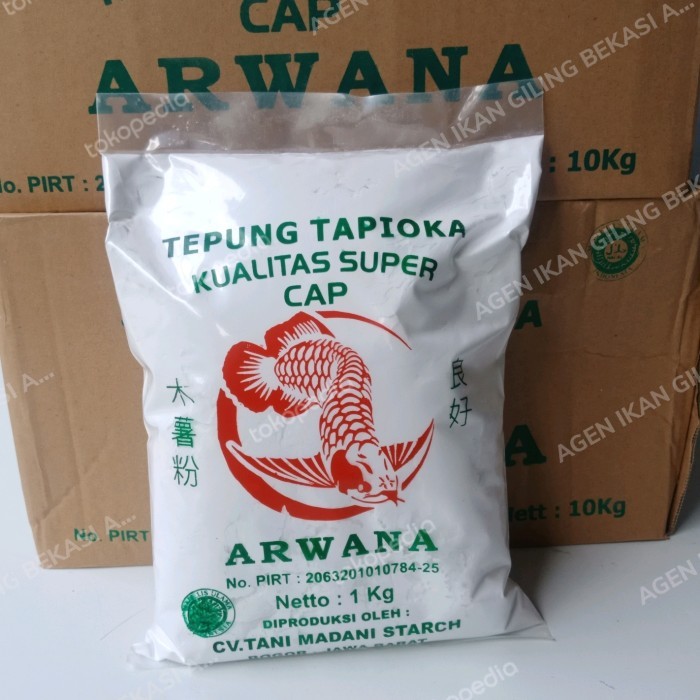 

Tepung Tepioka Kualitas Super Cap Arwana/1Kg