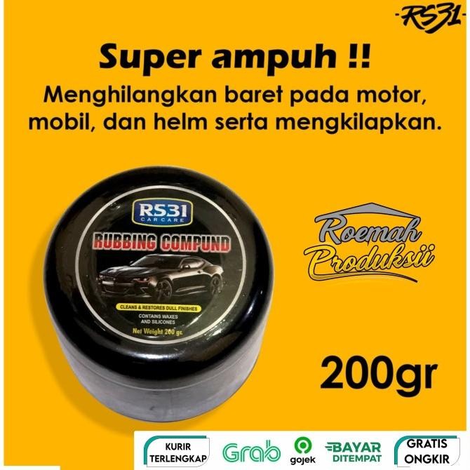 Rs31 Rubbing Compound - Kompon Penghilang Baret Body Mobil/Motor/Kaca Diskon