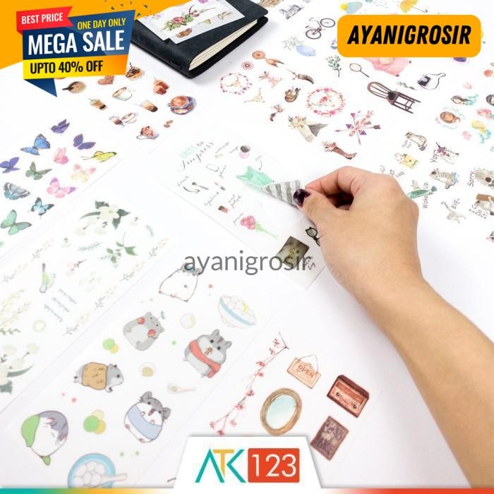 

TERHITS STIKER ESTETIK / AESTHETIC / VINTAGE BUJO / SCRAPBOOK STICKERS STKREM BY AYANI GROSIR !!