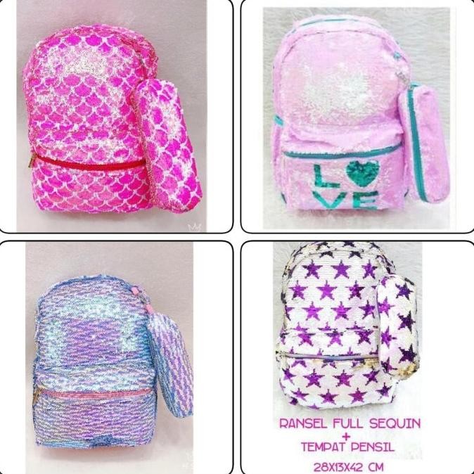 

Tas Ransel Sekolah & Kotak Pensil Sequin Model Justice Unicorn Original Dan Terpercaya
