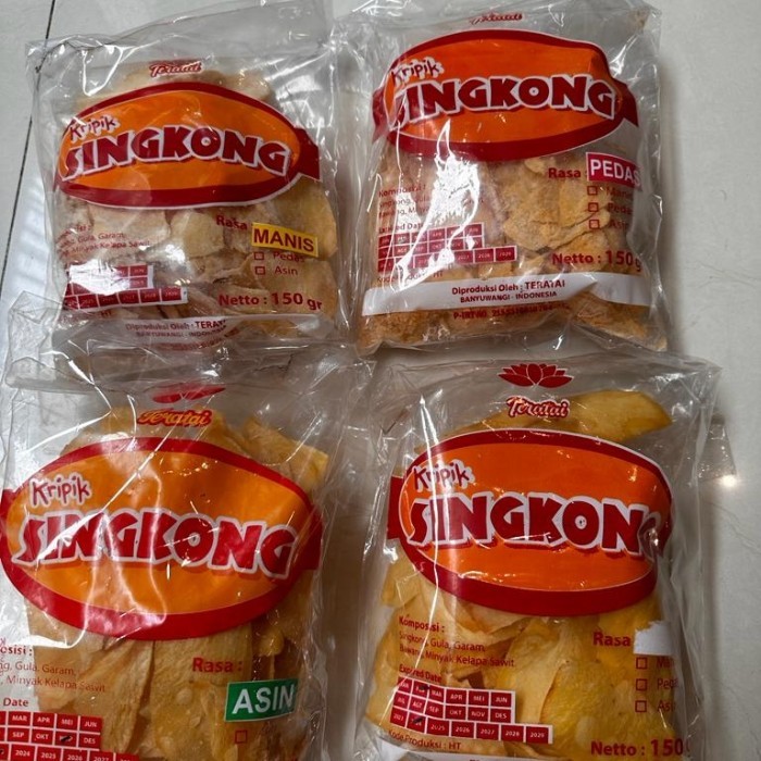 

HEMAT keripik singkong khas Banyuwangi cap teratai