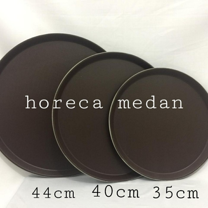 Diskon Nampan Baki Tray Anti Slip Rubber bulat 35cm