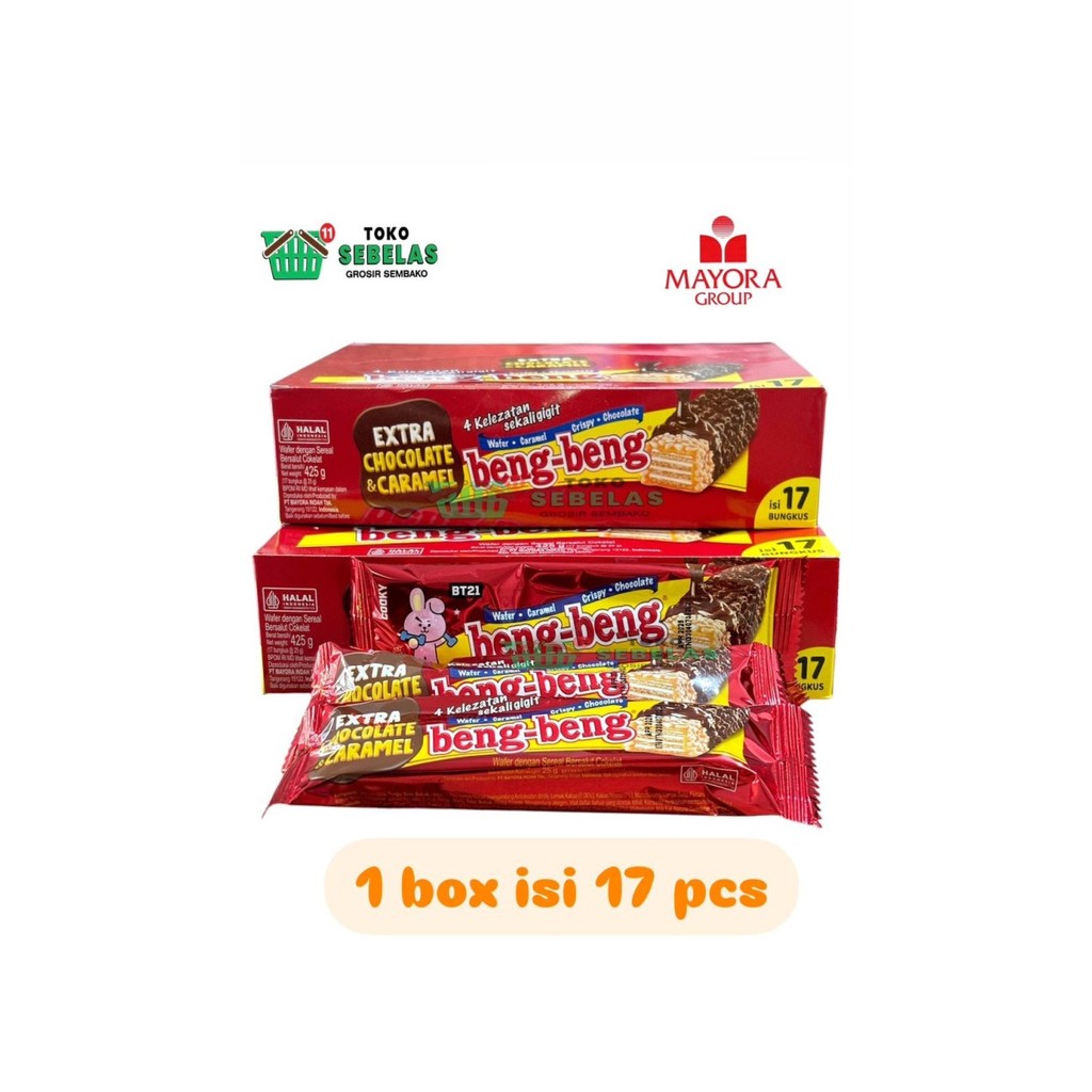 

DISKON beng beng wafer snack coklat 1 box