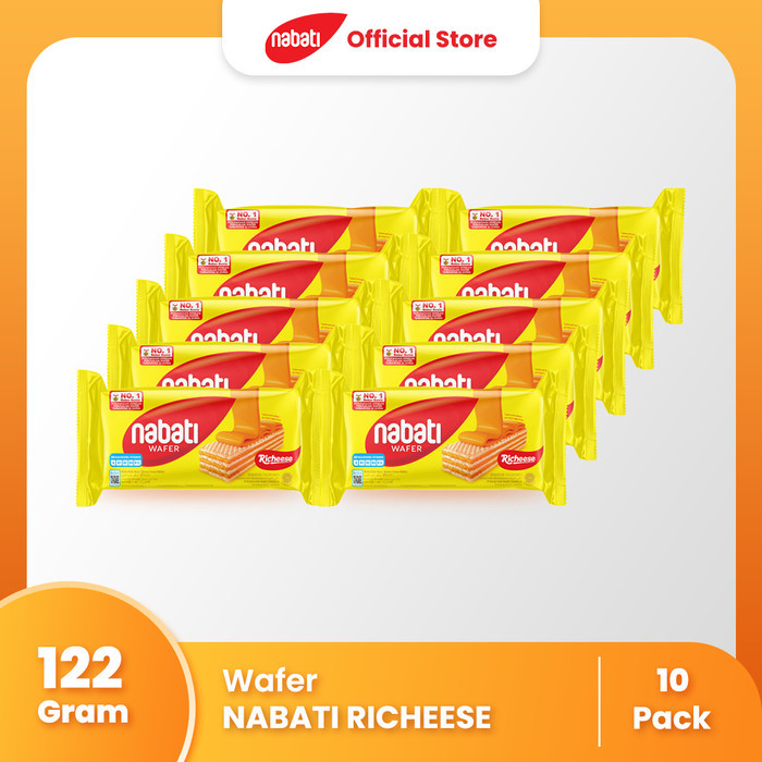 

LIMITED EDITION [Bundle Pack Isi 10] NABATI Wafer Richeese 122gr