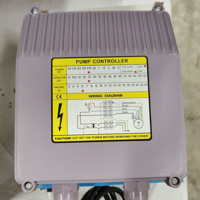 Control Box Pompa Sibel 1.5 Hp, 2 Hp, 3 Hp Inoto (Biru)