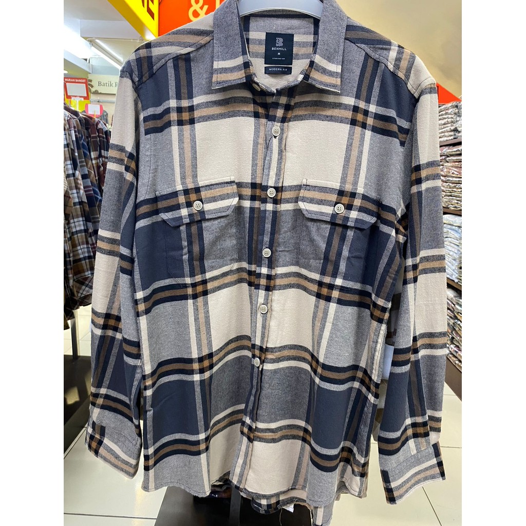 BENHILL | KEMEJA FLANEL LENGAN PANJANG