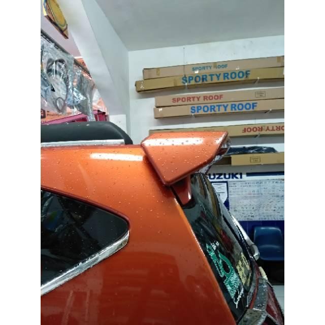 Cod Spoiler Sporty Calya Sigra + Lampu Led Topi / Sayap Mobil Model Sporty