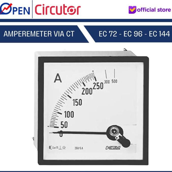AMPERE METER VIA CT.../5A CIRCUTOR