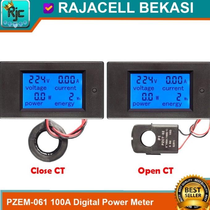 PZEM-061 220V 100A Digital Display Voltmeter Ampere KWh Power meter