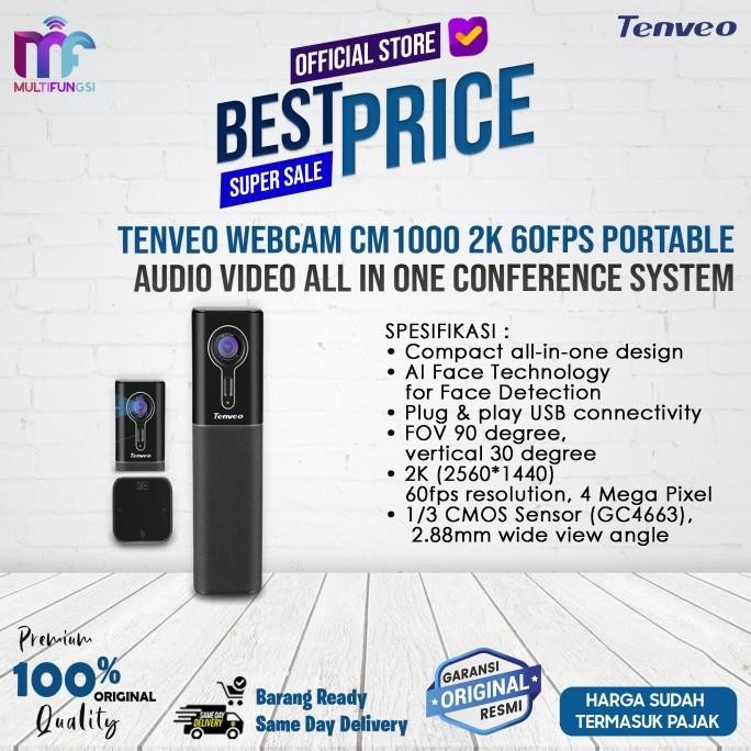 

Tenveo Webcam CM1000 2k 60fps Portable Audio Video All In One Conference System