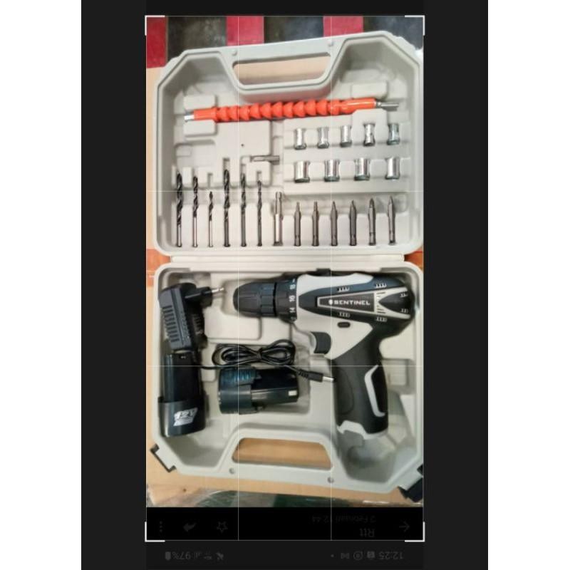 Bor Obeng Bor Cordless Sentinel Cordless Drill Sentinel 12V