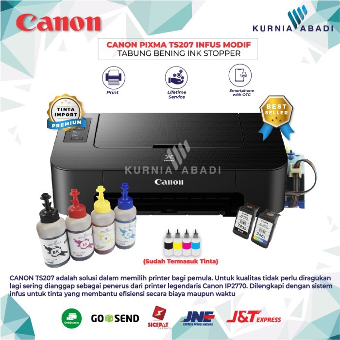 TERBARU - Printer Canon PIXMA IP2770 Infus Inkjet Print Only Tabung Bening