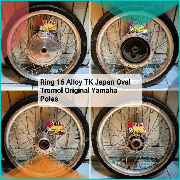 velg tk japan alloy ring 16 silver set tromol ban original copotan 11O