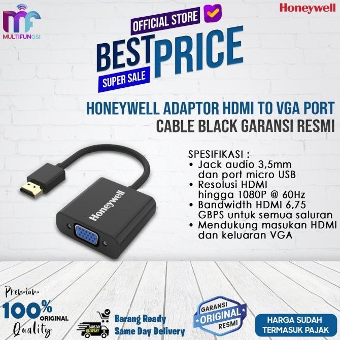 

Honeywell Adaptor HDMI To VGA Port Cable Black Garansi Resmi
