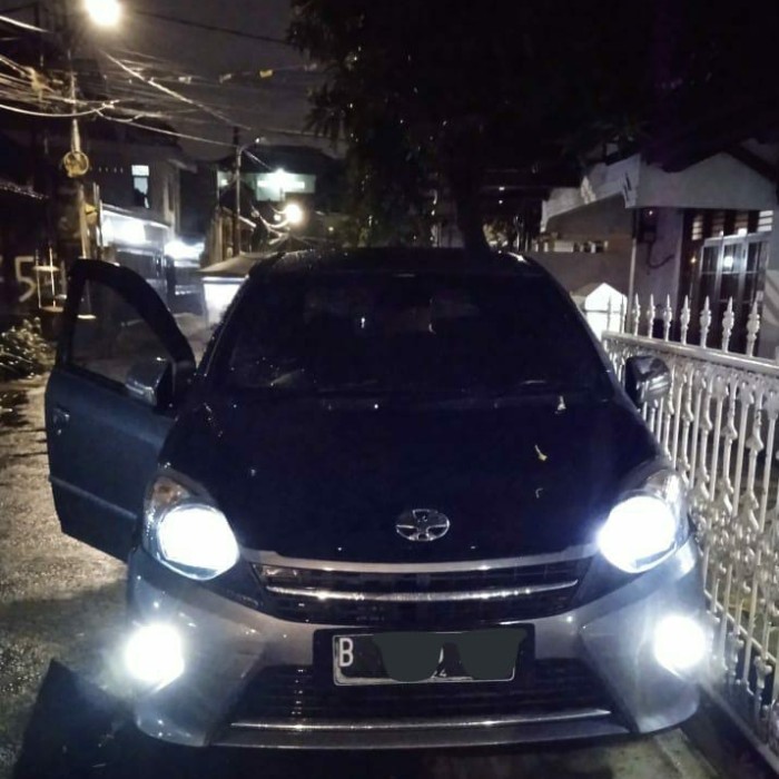 FOG LAMP DAIHATSU AYLA LED BOHLAM LAMPU PROJEKTOR SUPER WHITE PUTIH