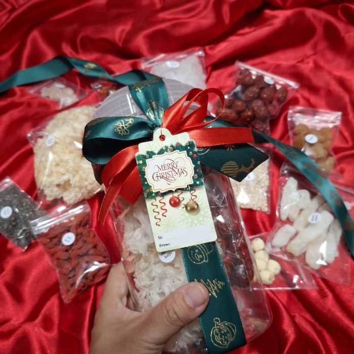 Hampers Natal peach gum christmas hampers Parcel natal souvenir