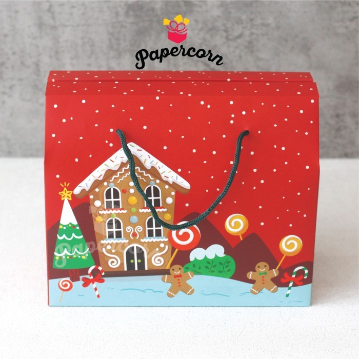 Gable Box Christmas uk 24 x 12 x 20 cm