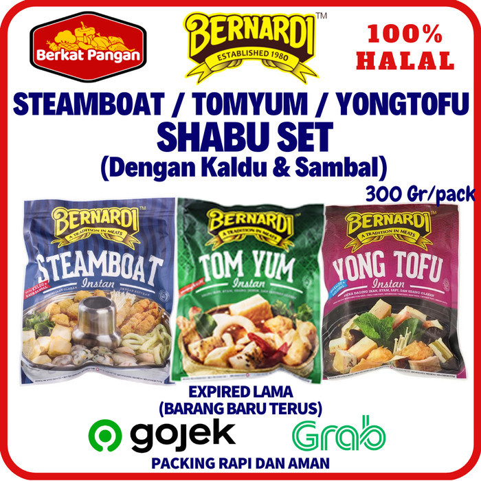 

Bernardi Steamboat / Tomyum Shabu Set ( Dengan Kaldu & Sambal ) (300 G