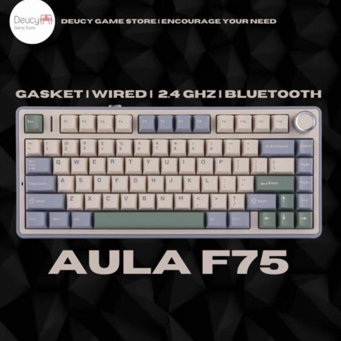 Aula F75 Gasket Wireless Triple Connection Mechanical Keyboard