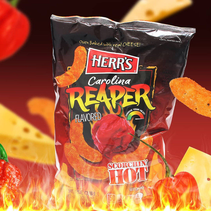 

Ready Gas!!! Herr'S Carolina Reaper Hot Cheese Curl