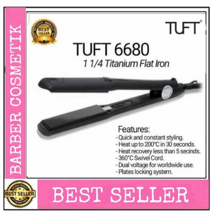 Catok Tuft 6680 Catok Rambut Tuft Profesional Stragtener Iron