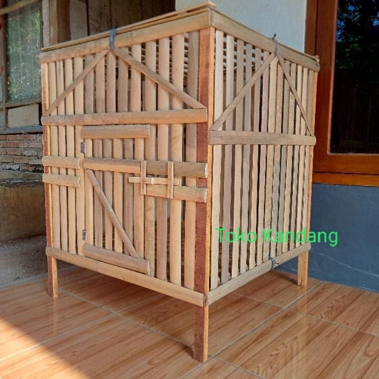 Kandang Ayam Bangkok Bambu Lipat Rakitan