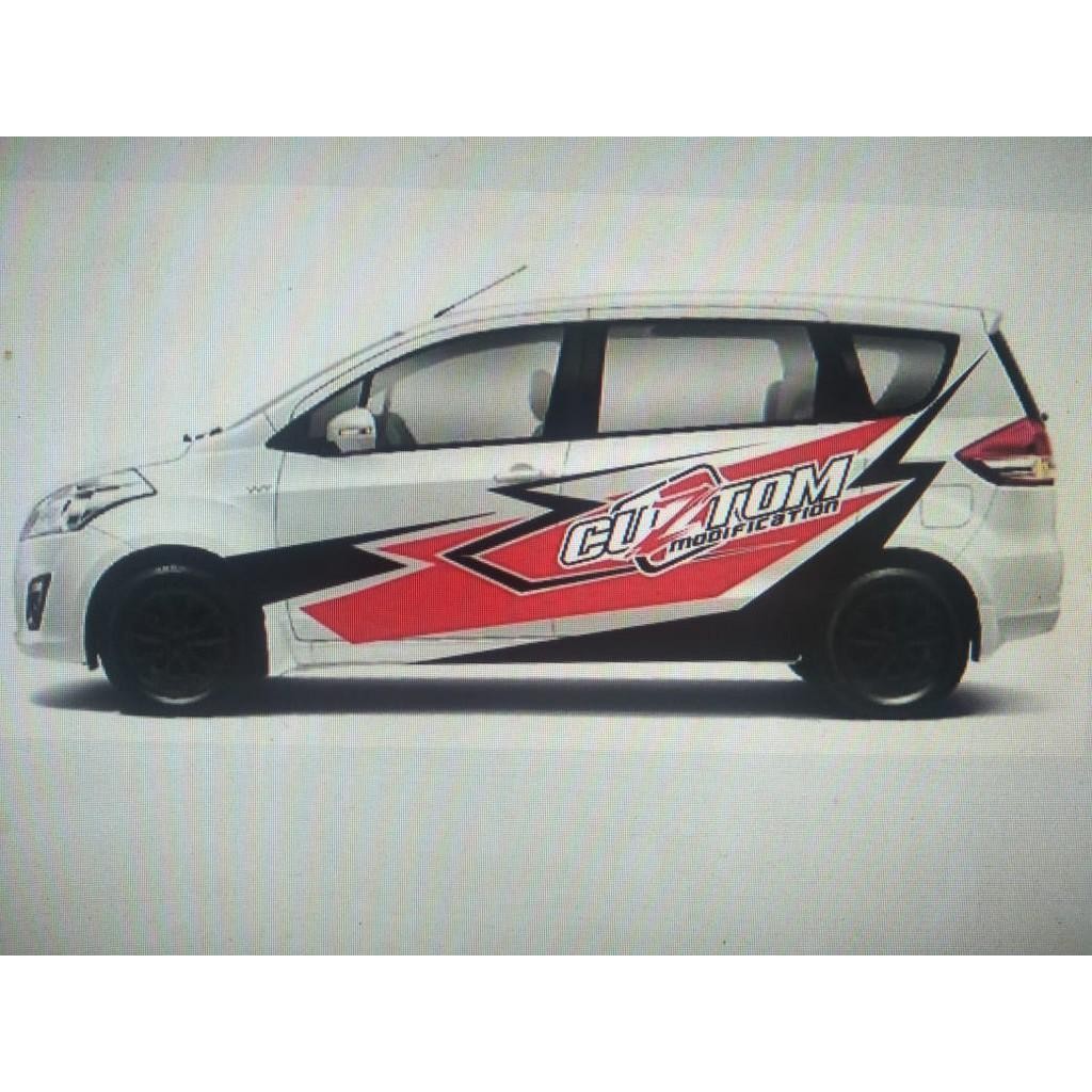 Sticker Custom Teks Mobil Avanza Xenia Ertiga Sigra Mobili Xpander Dll