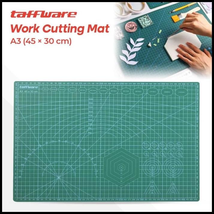 

Alas Potong Kertas Kerajinan Work Cutting Mat Pad 2 Sisi A3 45 X 30Cm