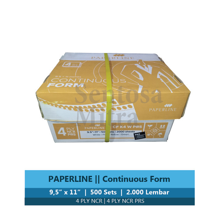 

HARGA DISC - Paperline Continuous Form Kertas Komputer 4 ply NCR PRS 9.5 x 11 inch