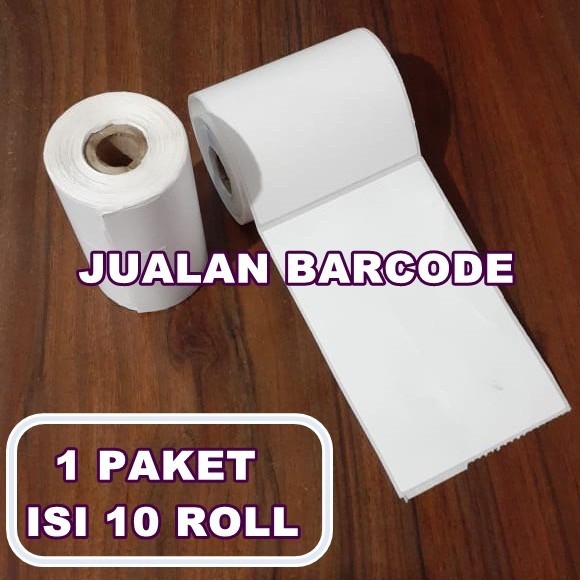 

10 ROLL STIKER LABEL THERMAL UK 80x120 - 76x120 PRINTER BLUETOOTH