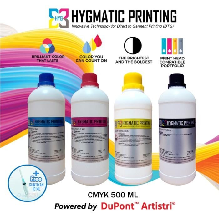 Tinta Dtg / Dtg Ink - Usa Dupont - Cmyk - 500 Ml