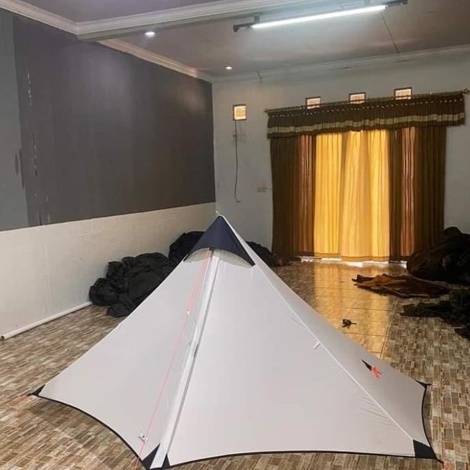 Tarp Tent Moska Pro 1P Blacksherpa White Tenda Ultralight Gunung