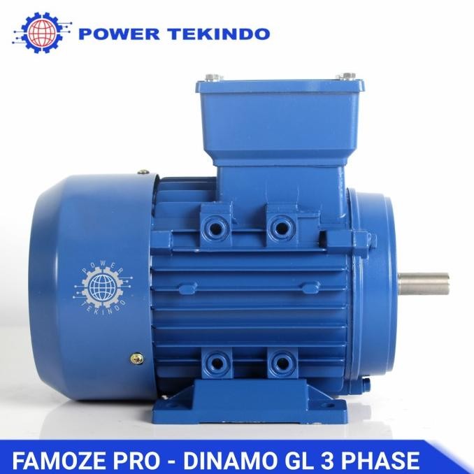 Famoze Pro Dinamo 3 Phase 4 Hp 1500 Rpm Tipe Gl Motor Listrik 4 Pk New Stock