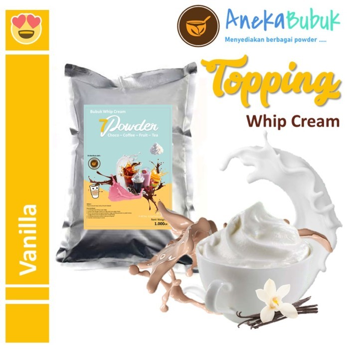 

Best Seller Bubuk Whipped Cream Vanila 1Kg - Whip Wippy Whipe Cream Powder